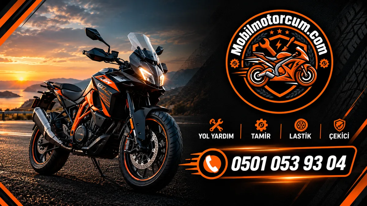 Mobil Motorcum motosiklet yol yardım, tamir, lastik ve çekici - 0501 053 93 04